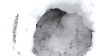 EXPERIMENT: BIG FIRECRACKERS UNDER SNOW TEST