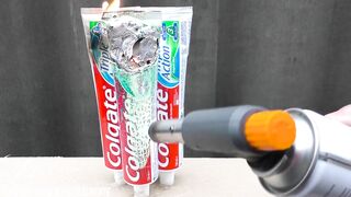 EXPERIMENT: GAS TORCH VS TOOTHPASTE