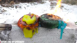 EXPERIMENT: GAS TORCH VS TOYS SLIME ANTISTRESS