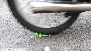 EXPERIMENT: MOTORCYCLE VS TOYS SLIME ANTISTRESS