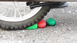 EXPERIMENT: MOTORCYCLE VS TOYS SLIME ANTISTRESS