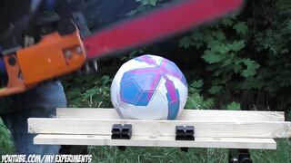 EXPERIMENT: CHAINSAW VS SOCCER BALL