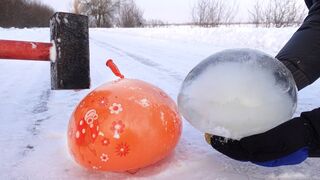EXPERIMENT: HAMMER VS BALLOONS OF ICE