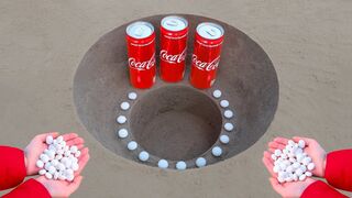 Coca Cola vs Mentos Underground!