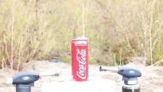 Coca Cola, Fanta, Sprite vs Mentos in the Toile!