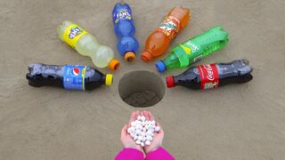 Pepsi, Fanta, Mirinda, Sprite, Coca Cola vs Mentos Underground