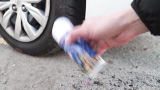 Crushing Crunchy & Soft Things by Car! EXPERIMENT CAR vs Bicycle Helmet