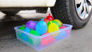 Crushing Crunchy & Soft Things by Car! Car vs Balloons