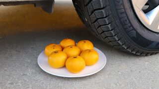 Crushing Crunchy & Soft Things by Car! Car vs Mandarin