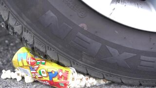 Crushing Crunchy & Soft Things by Car! Toothpaste, Beer, Jelly!