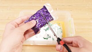 Making Crunchy Slime With Funny Bags