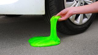 Crushing Crunchy & Soft Things by Car! SLIME, TOYS,  JELLY