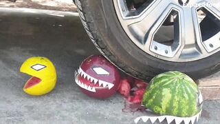 Experiment Car vs  Watermelon  Crushing Crunchy & Soft Things by Car