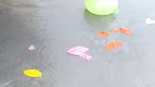 Experiment Car vs Water Balloons  Crushing crunchy & soft things by car