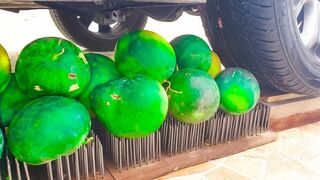 Experiment Car VS 20 Watermelon, | Crushing Crunchy & Soft Things by Car
