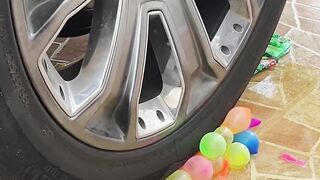 Experiment Car vs  Tall balloons | Crushing Crunchy & Soft Things by Car