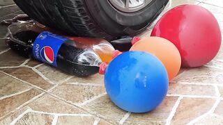 Experiment Car vs Soft Drink and Balloons  Crushing Crunchy & Soft Things by Car