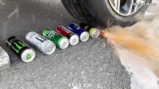Experiment Car vs Coca Cola, Different Fanta, Mtn Dew, Pepsi | Crushing Crunchy & Soft Things by Car