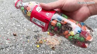 Experiment Car vs Coca Cola vs M&M Candy, Skittles | Crushing Crunchy & Soft Things by Car | Test Ex