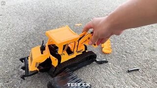 Experiment Car vs Excavator, Dump Truck, Bulldozer | Crushing Crunchy & Soft Things by Car | Test Ex