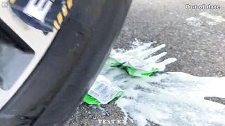 Experiment Car vs Cola, Sprite, Fanta in Condom | Crushing Crunchy & Soft Things by Car | Test Ex