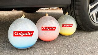 Experiment Car vs Colgate Toothpaste vs Balloons | Crushing Crunchy & Soft Things by Car | Test Ex