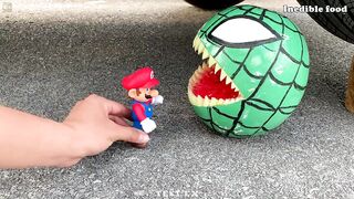 Experiment Car vs Spider Pacman vs Super Mario | Crushing Crunchy & Soft Things by Car | Test Ex