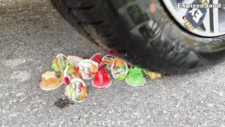 Experiment Car vs Water Balloons, Orbeez vs Mentos | Crushing Crunchy & Soft Things by Car | Test Ex