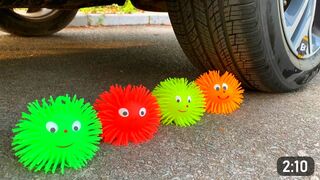 Experiment Car vs Doodles Ball vs Fanta vs Mentos | Crushing Crunchy & Soft Things by Car | Test Ex