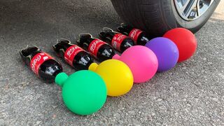 Experiment Car vs Coca Cola vs Balloons vs Mentos | Crushing Crunchy & Soft Things by Car | Test Ex