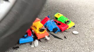 Experiment Car vs Excavator, Truck, Bulldozer Toy | Crushing Crunchy & Soft Things by Car | Test Ex
