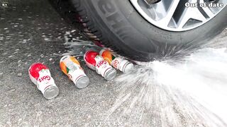 Experiment Car vs Coca Cola, Fanta, Water Balloons | Crushing Crunchy & Soft Things by Car | 07