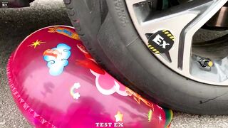 Experiment Car vs Watermelon Juice, Balloons | Crushing Crunchy & Soft Things by Car | Test Ex