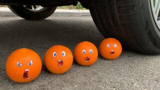 Experiment Car vs Annoying Orange, Doodles Orange | Crushing Crunchy & Soft Things by Car | Test Ex