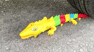 Experiment Car vs Light Bulbs, Crocodile Dentist Toy | Crushing Crunchy & Soft Things by Car Test Ex
