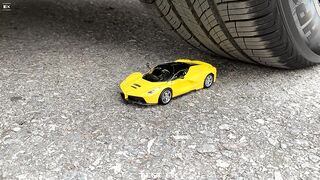 Experiment Car Toy vs Car  vs Ferrari Spider | Crushing Crunchy & Soft Things by Car | Test Ex