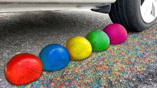 Experiment Car vs Orbeez Balloons | Crushing crunchy & soft things by car | Test Ex
