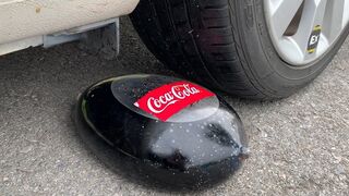 Experiment Car vs Coca Cola in Condom | Crushing crunchy & soft things by car | Test Ex