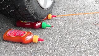 Experiment Car vs Ball and Balloon | Crushing crunchy & soft things by car | Test Ex