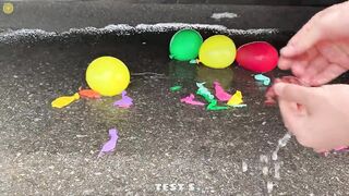 Experiment Coca Cola, Fanta, Dew, Pepsi, Sprite vs Balloons | Crushing Crunchy & Soft Things by Car