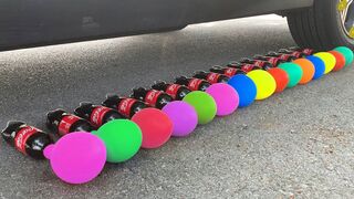 Experiment Coca Cola, Pepsi, Fanta, Mirinda Balloons | Crushing Crunchy & Soft Things by Car | #57