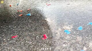 Experiment Car vs Water Balloons, Coca Fanta Mentos | Crushing Crunchy & Soft Things by Car | Test S