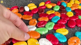 Experiment Car vs M&M Candy, Skittles candy | Crushing Crunchy & Soft Things by Car | Test S