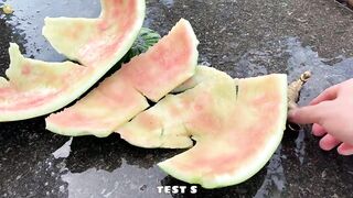 Experiment Car vs Cola, Fanta, Mtn Dew in Watermelon | Crushing Crunchy & Soft Things by Car Test S
