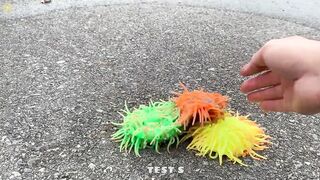 Experiment Car vs Doodles Balls | Crushing Crunchy & Soft Things by Car | Test S