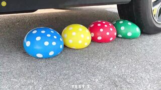 Experiment Car vs Water Balloons vs Watermelon | Crushing Crunchy & Soft Things by Car | Test S