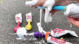Experiment Car vs Toothpaste vs Balloons | Crushing Crunchy & Soft Things by Car | Test S
