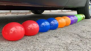 Experiment Car vs Water Balloons vs Coca vs Mentos | Crushing Crunchy & Soft Things by Car | Test S