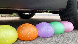 Experiment Car vs Balloons vs Coca cola vs Mentos | Crushing Crunchy & Soft Things by Car | Test S