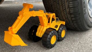 Experiment Car vs Excavator, Dump Truck, Car Toy | Crushing Crunchy & Soft Things by Car | Test S